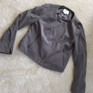 Loft grayish green Lyocell Moto jacket